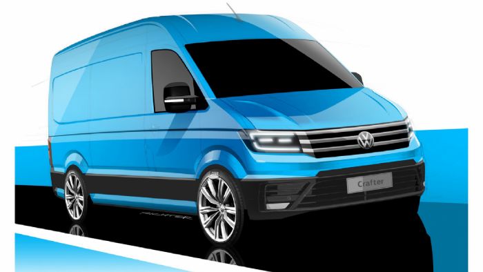 Η Volkswagen έδωσε στη δημοσιότητα τα πρώτα σκίτσα του νέου VW Crafter, το οποίο θα λανσαριστεί το προσεχές φθινόπωρο. 
